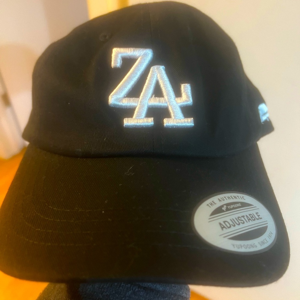 ZA embroidered hat with Camper embroidered on side
